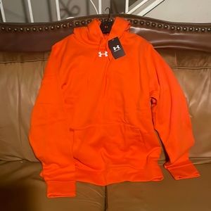 Brand New UNDER ARMOUR Hoodie ! Size Large …..Burnt Orange….. Very Nice